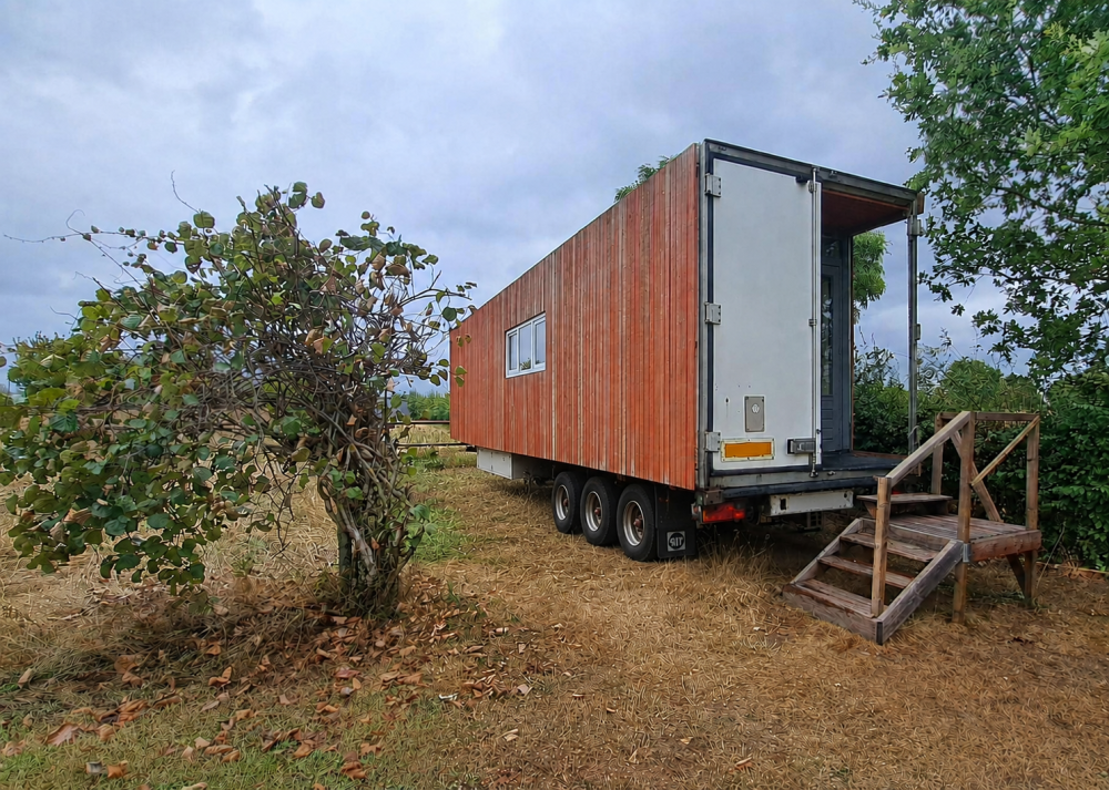 Rustiek Tiny House op trailer